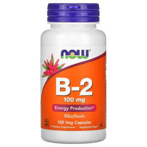 NOW Foods, B-2, 100mg, 100 Veg Capsules