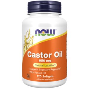 NOW Foods, Castor Oil, 650 mg, 120 Softgels