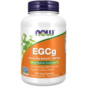 NOW Foods, EGCg, Green Tea Extract, 400 mg, 90 Veg Capsules