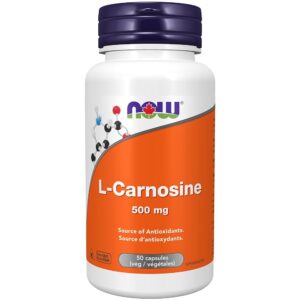 NOW Foods, L-Carnosine, 500mg, 50 Veg Capsules