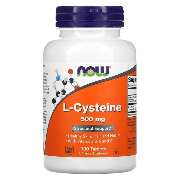 NOW Foods, L-Cysteine, 500mg, 100 Tablets