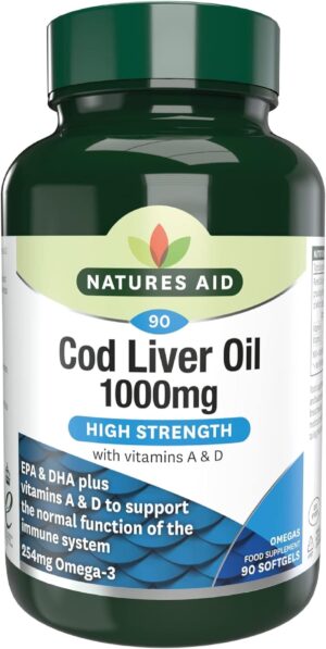 Natures Aid Cod Liver 1000Mg 90'S