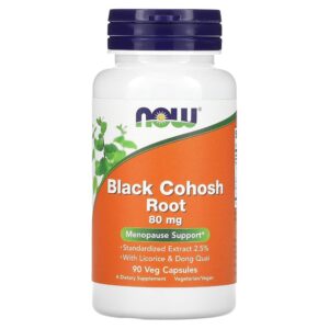 Now Black Cohosh Root 80 mg Veg Capsules 90's