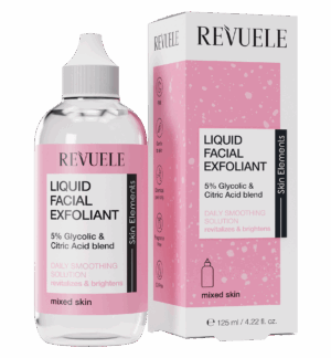 REVUELE LIQUID FACIAL EXFOLIANT 5% GLYCOLIC & CITRIC ACID BLEND 125ML-