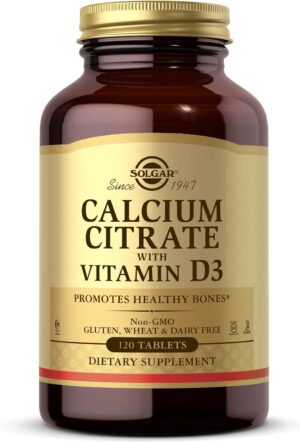 Solgar Calcium Citrate with Vitamin D3 Tablets 120's