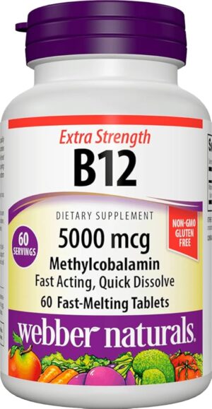 Webber Naturals B12 5000Mcg