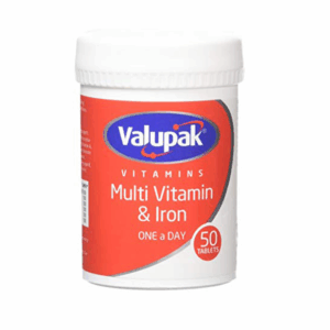 VALUPAK MULTIVITAMIN AND IRON TABLETS 50'S