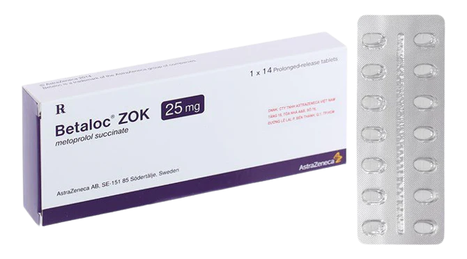 Betaloc Zok 25mg tablets 14 Pack