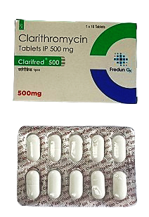Clarithromycin 500Mg 10's(Clarifred)