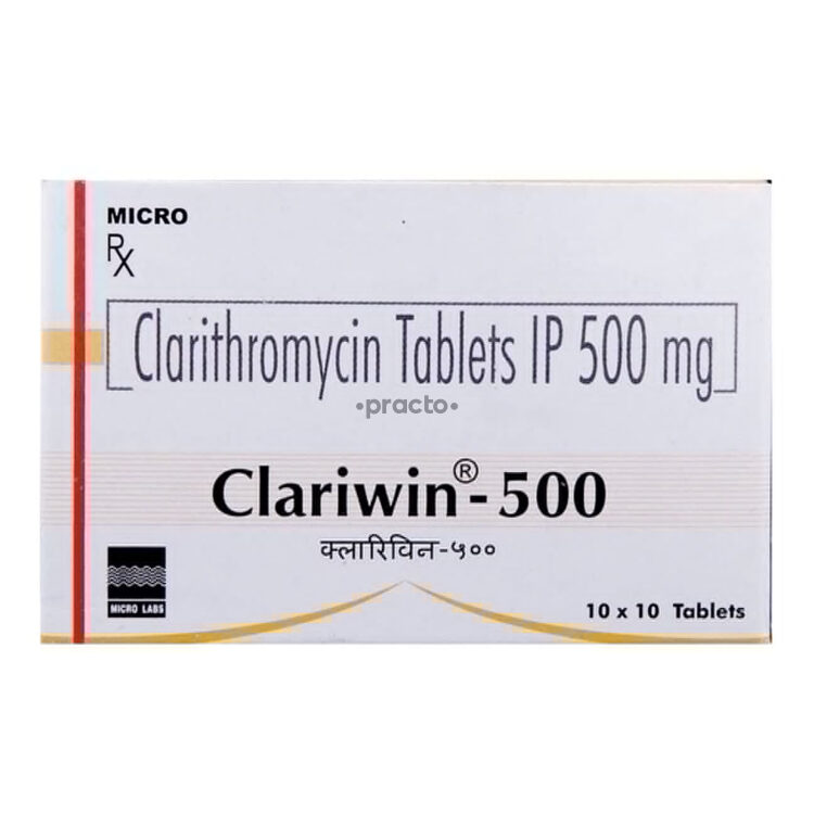 Clariwin 500Mg(Clarithromycin) 10's