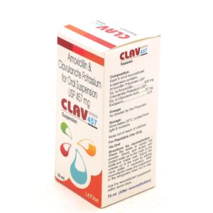 Clav (Amoxicillin Clavulanate) 457Mg/5Ml Suspension 70Ml