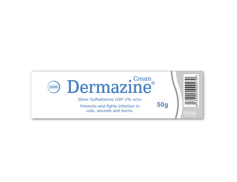 Dermazine Cream 50G (Silver Sulp Hadiazine)