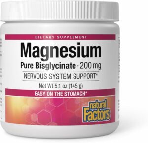 Natural Factors Magnesium Bisglycinate 200Mg
