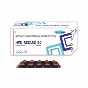 Nifedipine Retard 20Mg 100's Tablets