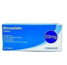 Simvastatin 20mg tablets 28's