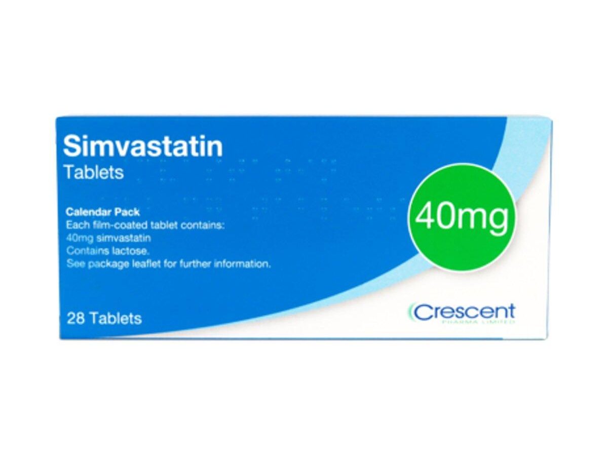 Simvastatin 40mg tablets 28's