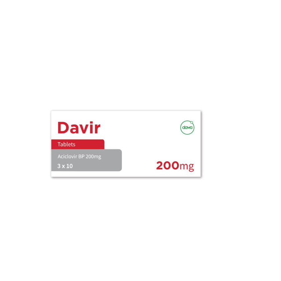 Acyclovir 200Mg Tablets (Davir) 30's