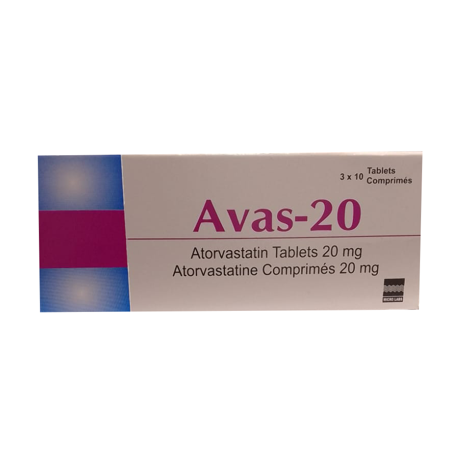 Avas 20Mg Tablets 30's