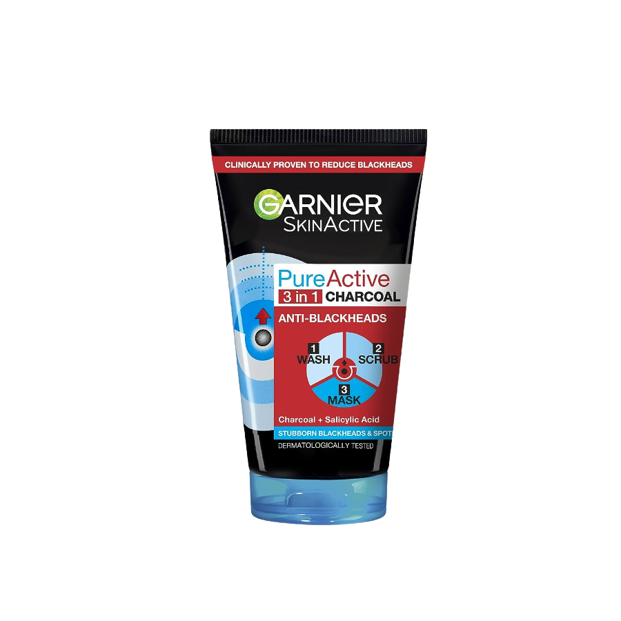 Garnier Pure Active Cleanser 3 In1 Wash Scrub