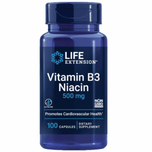 Life Extension Vitamin B3 Niacin 500Mg 100 Capsules