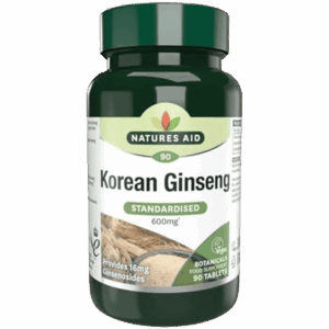 Natures Aid Korean Ginseng 600Mg 90'S