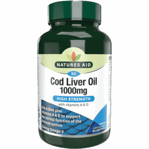 Natures Aid Cod Liver 1000Mg 90'S