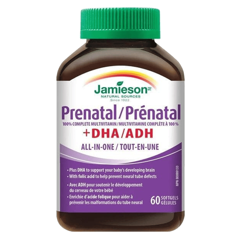 JAMIESON PRENATAL 100% +DHA SOFT GELS 60`S
