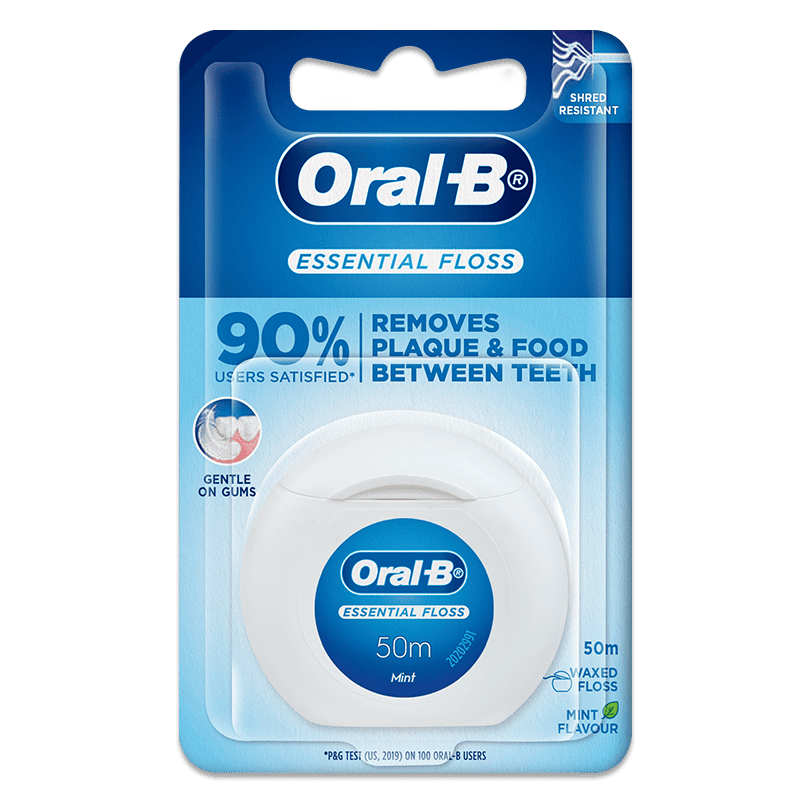 Oral B Dental Floss Waxed Mint 50M