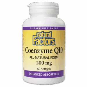 Natural Factors Magnesium Coenzyme Q10 200Mg 60S